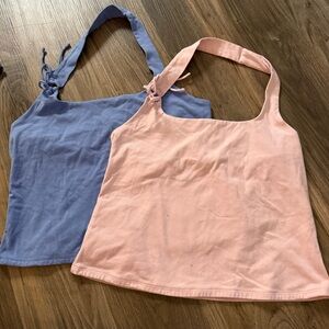 Wild Fable Pastel Blue and Soft Pink Camisoles